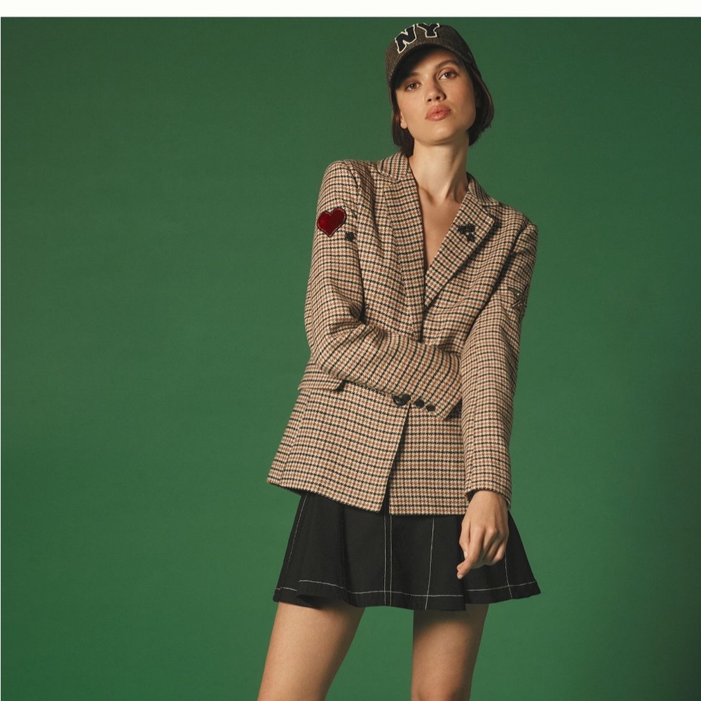 NWT Anthropologie appliqué blazer